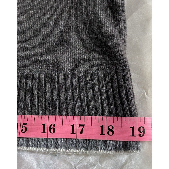 Academia Banana Republic Womens M Gray Preppy Wool/Cashmere Blend Sweater - Picture 8 of 9